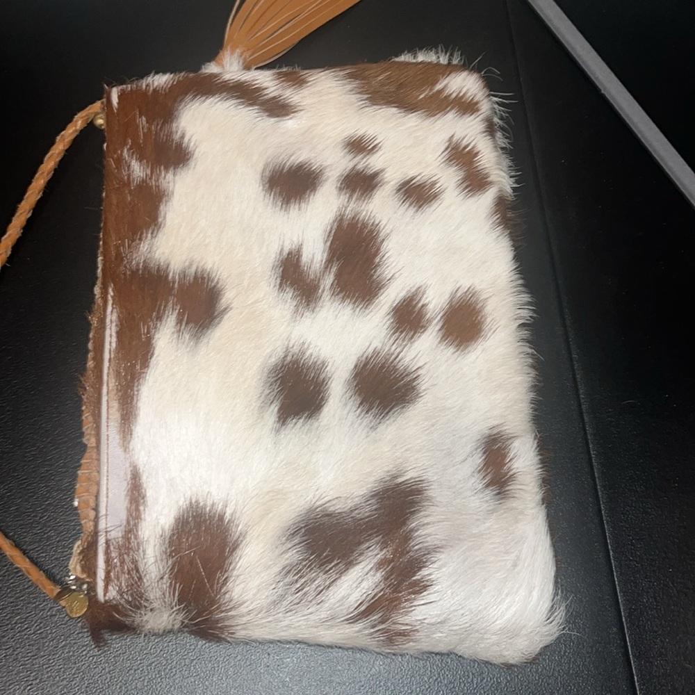 ibBan Anthropologie Hair on Hide Embellished Crossbody - Picture 3 of 10